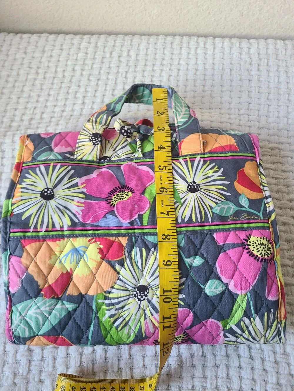 Vera Bradley Quilted Floral Cosmetic Case Travel Bag